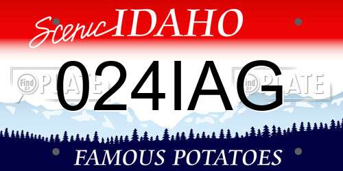 024IAG Idaho License Plate