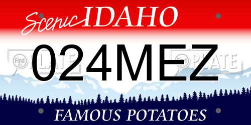 024MEZ Idaho License Plate