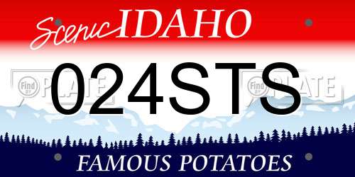024STS Idaho License Plate