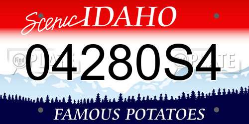 04280S4 Idaho License Plate