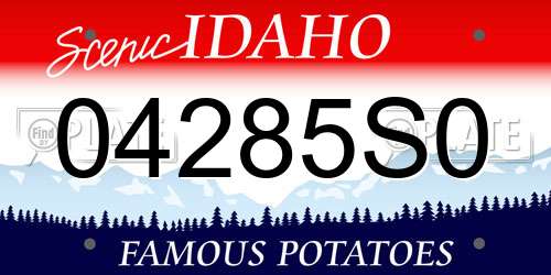 04285S0 Idaho License Plate