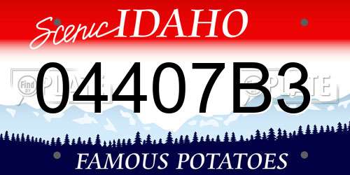 04407B3 Idaho License Plate