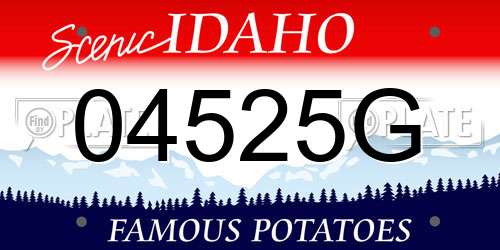 04525G Idaho License Plate