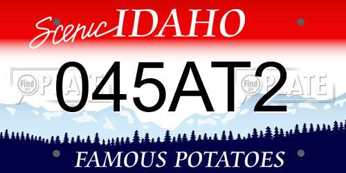 045AT2 Idaho License Plate