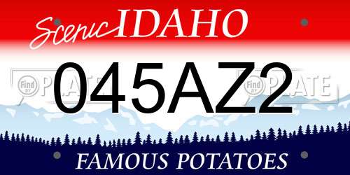045AZ2 Idaho License Plate