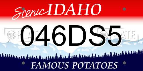 046DS5 Idaho License Plate