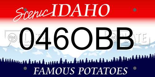 046OBB Idaho License Plate