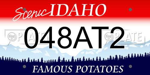 048AT2 Idaho License Plate