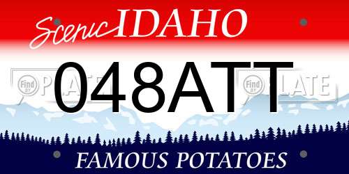 048ATT Idaho License Plate