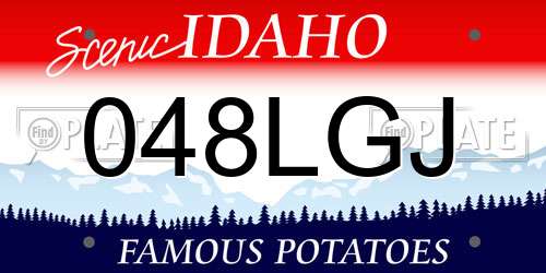 048LGJ Idaho License Plate