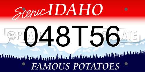 048T56 Idaho License Plate