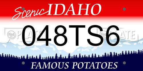048TS6 Idaho License Plate