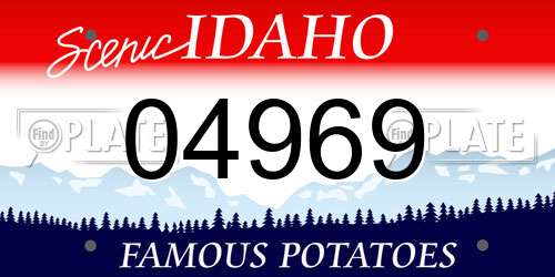 04969 Idaho License Plate