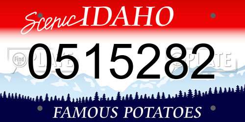0515282 Idaho License Plate