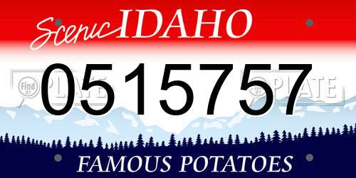 0515757 Idaho License Plate