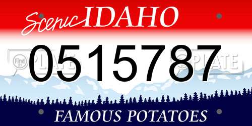 0515787 Idaho License Plate