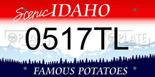 0517TL Idaho License Plate