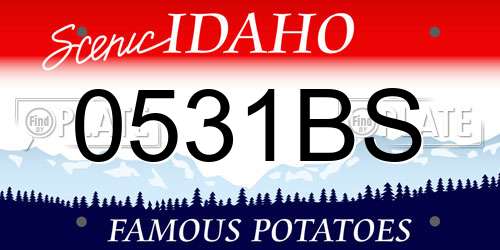 0531BS Idaho License Plate