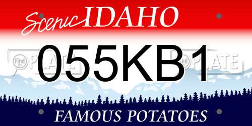055KB1 Idaho License Plate