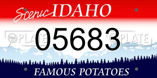 05683 Idaho License Plate