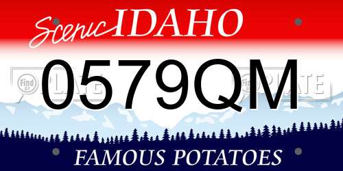 0579QM Idaho License Plate
