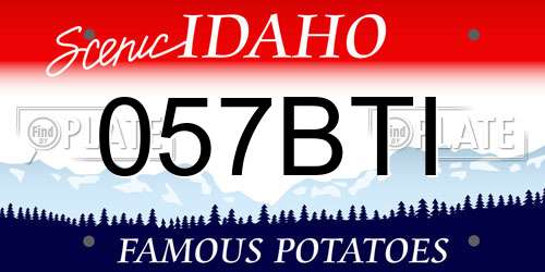 057BTI Idaho License Plate