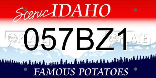 057BZ1 Idaho License Plate