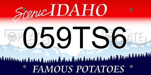 059TS6 Idaho License Plate