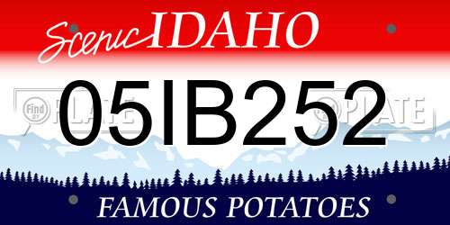 05IB252 Idaho License Plate