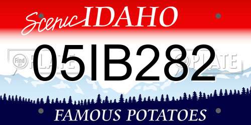 05IB282 Idaho License Plate