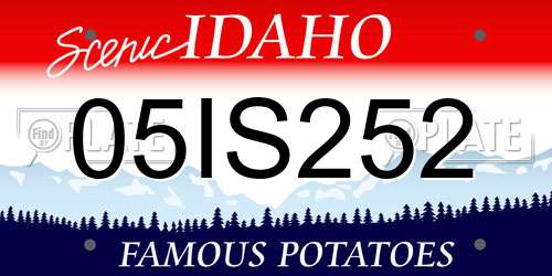 05IS252 Idaho License Plate