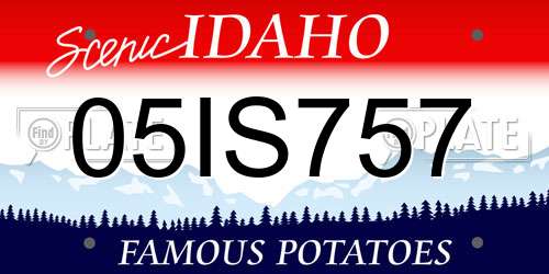 05IS757 Idaho License Plate