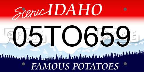 05TO659 Idaho License Plate
