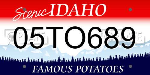 05TO689 Idaho License Plate