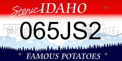 065JS2 Idaho License Plate