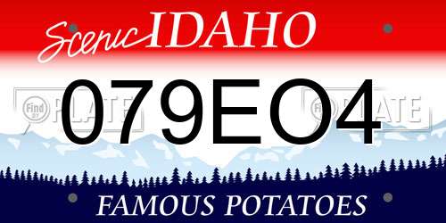 079EO4 Idaho License Plate