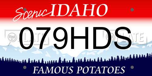079HDS Idaho License Plate