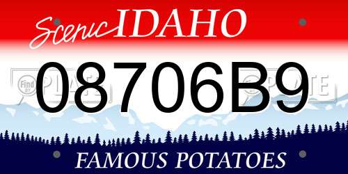 08706B9 Idaho License Plate