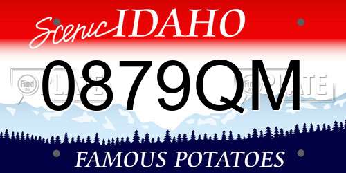 0879QM Idaho License Plate