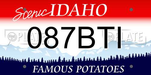 087BTI Idaho License Plate