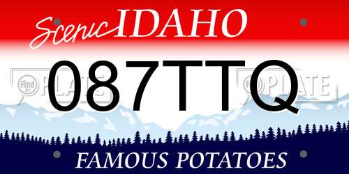087TTQ Idaho License Plate