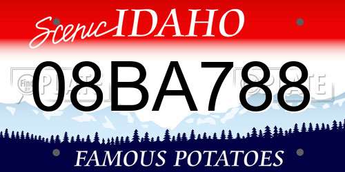 08BA788 Idaho License Plate