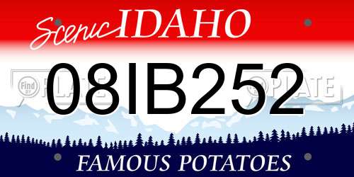 08IB252 Idaho License Plate