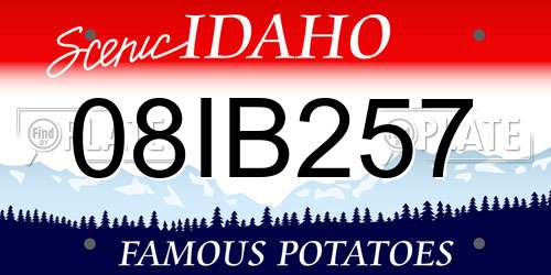 08IB257 Idaho License Plate