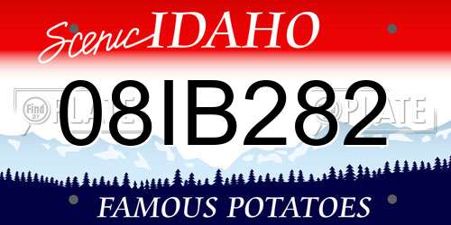 08IB282 Idaho License Plate