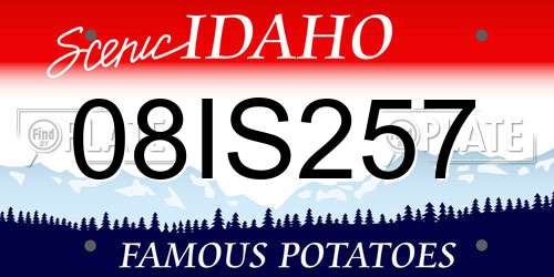 08IS257 Idaho License Plate