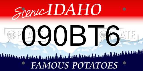 090BT6 Idaho License Plate