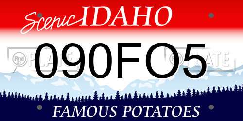 090FO5 Idaho License Plate