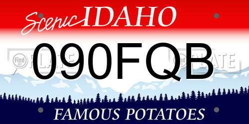 090FQB Idaho License Plate