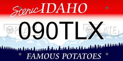 090TLX Idaho License Plate